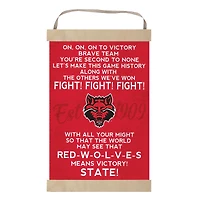 Arkansas State Red Wolves 12'' x 20'' Fight Song Banner Sign