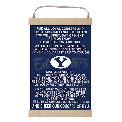 BYU Cougars 12'' x 20'' Fight Song Banner Sign