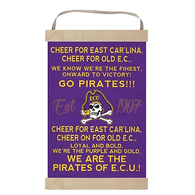 ECU Pirates 12'' x 20'' Fight Song Banner Sign