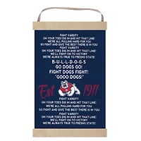 Fresno State Bulldogs 12'' x 20'' Fight Song Banner Sign