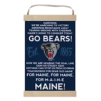 Maine Black Bears 12'' x 20'' Fight Song Banner Sign
