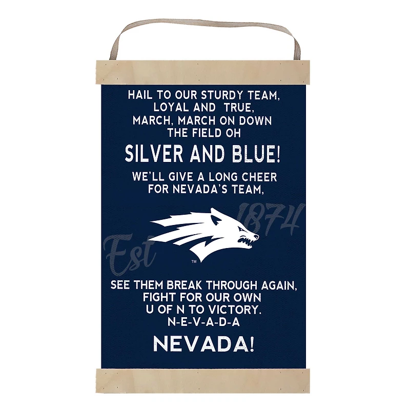 Nevada Wolf Pack 12'' x 20'' Fight Song Banner Sign
