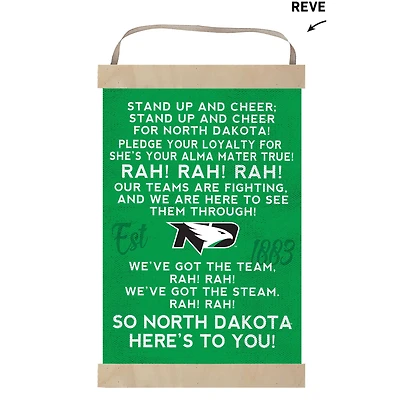 North Dakota 12'' x 20'' Fight Song Banner Sign