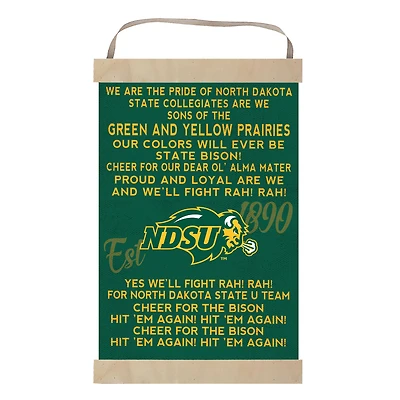NDSU Bison 12'' x 20'' Fight Song Banner Sign