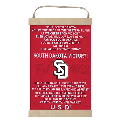 South Dakota Coyotes 12'' x 20'' Fight Song Banner Sign