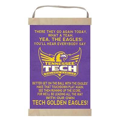Tennessee Tech Golden Eagles 12'' x 20'' Fight Song Banner Sign