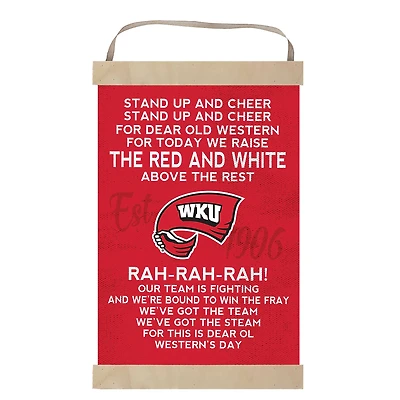 Western Kentucky Hilltoppers 12'' x 20'' Fight Song Banner Sign
