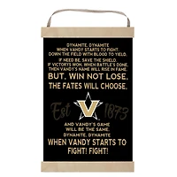 Vanderbilt Commodores 12'' x 20'' Fight Song Banner Sign