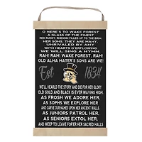 Wake Forest Demon Deacons 12'' x 20'' Fight Song Banner Sign