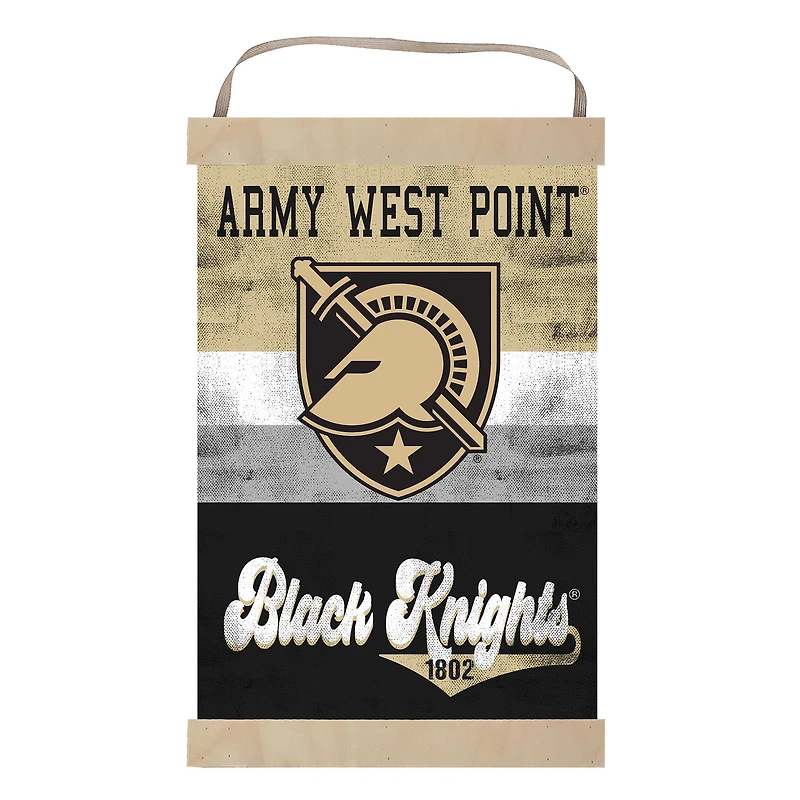 Army Black Knights Retro Logo Banner Sign