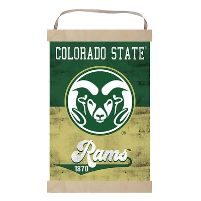 Colorado State Rams Retro Logo Banner Sign