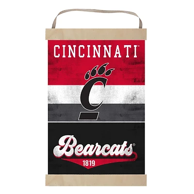 Cincinnati Bearcats Retro Logo Banner Sign