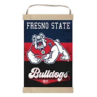 Fresno State Bulldogs Retro Logo Banner Sign