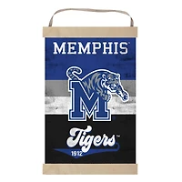 Memphis Tigers Retro Logo Banner Sign