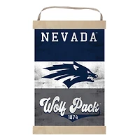 Nevada Wolf Pack Retro Logo Banner Sign