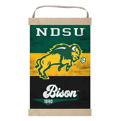 NDSU Bison Retro Logo Banner Sign
