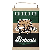 Ohio Bobcats Retro Logo Banner Sign