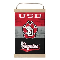 South Dakota Coyotes Retro Logo Banner Sign