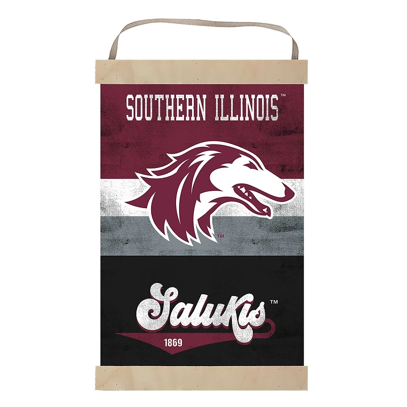 Southern Illinois Salukis Retro Logo Banner Sign