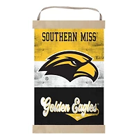 Southern Miss Golden Eagles Retro Logo Banner Sign