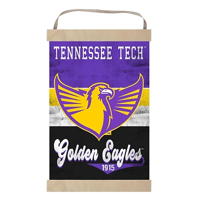 Tennessee Tech Golden Eagles Retro Logo Banner Sign