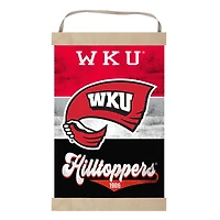 Western Kentucky Hilltoppers Retro Logo Banner Sign