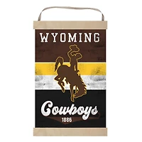 Wyoming Cowboys Retro Logo Banner Sign