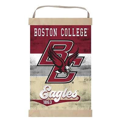 Boston College Eagles Retro Logo Banner Sign