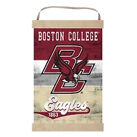 Boston College Eagles Retro Logo Banner Sign