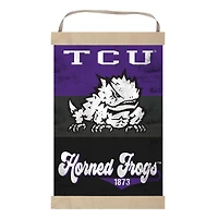 TCU Horned Frogs Retro Logo Banner Sign