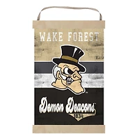 Wake Forest Demon Deacons Retro Logo Banner Sign