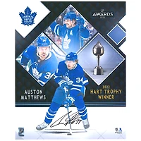 Auston Matthews Toronto Maple Leafs Autographed 16'' x 20'' 2022 Hart Trophy Winner Stylized Photograph