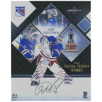 Igor Shesterkin New York Rangers Autographed 16'' x 20'' 2022 Vezina Trophy Winner Stylized Photograph