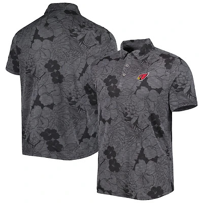 Men's Tommy Bahama Black Arizona Cardinals Miramar Blooms Polo