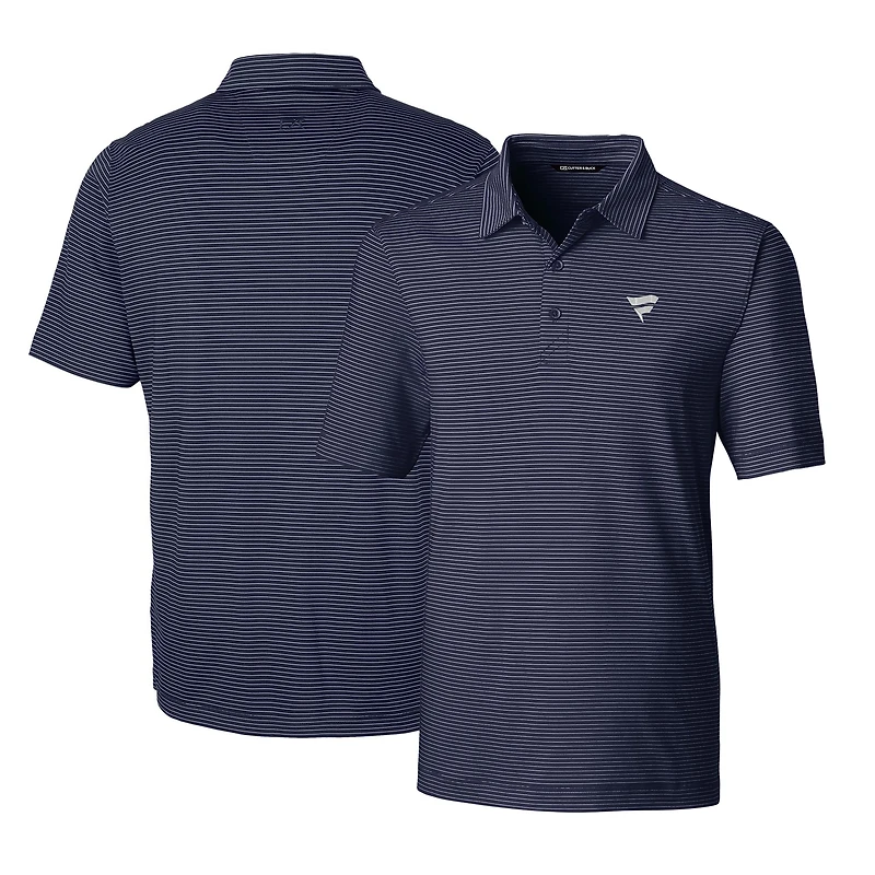 Men's Cutter & Buck Navy Fanatics Corporate Forge Pencil Stripe Stretch Polo
