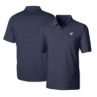 Men's Cutter & Buck Navy Fanatics Corporate Forge Pencil Stripe Stretch Polo