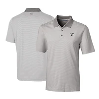 Men's Cutter & Buck Gray Fanatics Corporate Forge Tonal Stripe Stretch Polo