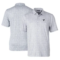 Men's Cutter & Buck Gray Fanatics Corporate Pike Constellation DryTec Stretch Polo
