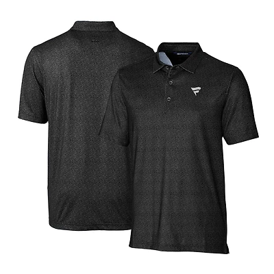 Men's Cutter & Buck Black Fanatics Corporate Pike Micro Floral Stretch Polo