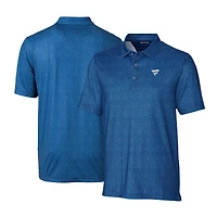 Men's Cutter & Buck Blue Fanatics Corporate Pike Micro Floral Stretch Polo