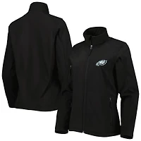 Women's Dunbrooke Black Philadelphia Eagles Sonoma Softshell Full-Zip Jacket