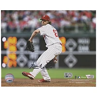Aaron Nola Philadelphia Phillies Autographed 8" x 10" Pitching Photograph