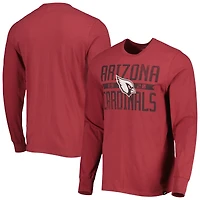 Men's '47 Cardinal Arizona Cardinals Brand Wide Out Franklin Long Sleeve T-Shirt