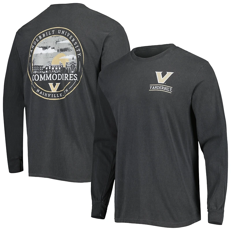 Men's Black Vanderbilt Commodores Circle Campus Scene Long Sleeve T-Shirt