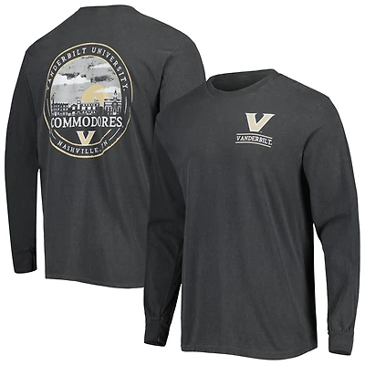 Men's Black Vanderbilt Commodores Circle Campus Scene Long Sleeve T-Shirt