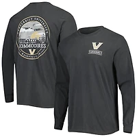 Men's Black Vanderbilt Commodores Circle Campus Scene Long Sleeve T-Shirt