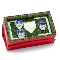 Los Angeles Dodgers Sugar Skull Cufflinks & Lapel Pin Gift Set