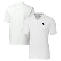 Men's Cutter & Buck White Baltimore Ravens Big & Tall Advantage Tri-Blend Pique Polo