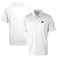 Men's Cutter & Buck White Miami Dolphins Big & Tall Prospect Textured Stretch Polo