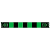 Black/Green Austin FC Team Bar Knit Scarf